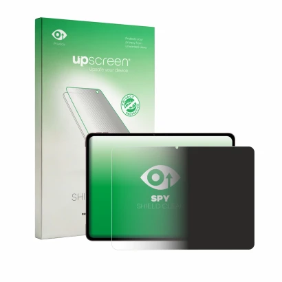 Parte frontale di una confezione del prodotto con il logo del marchio upscreen. Accanto è raffigurato il dispositivo OnePlus P