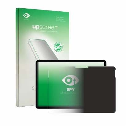 Parte frontale di una confezione del prodotto con il logo del marchio upscreen. Accanto è raffigurato il dispositivo Microsoft