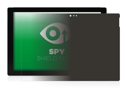Immagine del dispositivo Microsoft Surface Pro 3 con un'ampia varietà di protezioni per lo schermo.