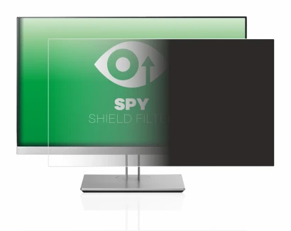 Immagine del dispositivo HP EliteDisplay E233 con un'ampia varietà di protezioni per lo schermo.
