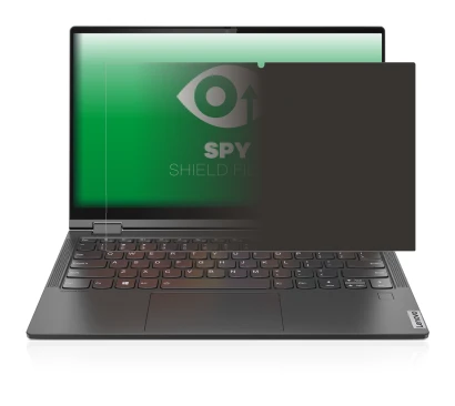 Immagine del dispositivo Lenovo Yoga C640 con un'ampia varietà di protezioni per lo schermo.