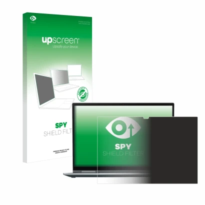 Parte frontale di una confezione del prodotto con il logo del marchio upscreen. Accanto è raffigurato il dispositivo Lenovo Th