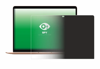 Immagine del dispositivo Apple MacBook Air M1 2020 con un'ampia varietà di protezioni per lo schermo.