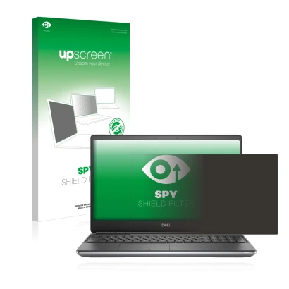 Parte frontale di una confezione del prodotto con il logo del marchio upscreen. Accanto è raffigurato il dispositivo Dell Prec