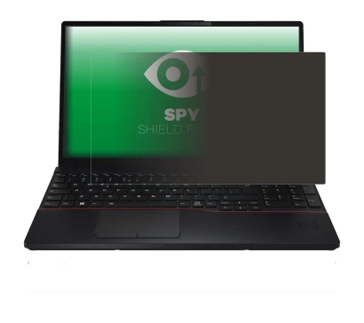 Immagine del dispositivo Fujitsu Lifebook E5512 con un'ampia varietà di protezioni per lo schermo.