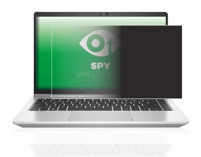 Immagine del dispositivo HP EliteBook 640 G9 con un'ampia varietà di protezioni per lo schermo.