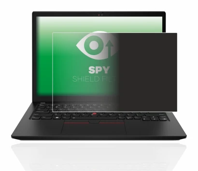 Immagine del dispositivo Lenovo ThinkPad X13 Gen 3 con un'ampia varietà di protezioni per lo schermo.
