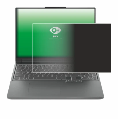 Immagine del dispositivo Lenovo Legion Slim 5 14 con un'ampia varietà di protezioni per lo schermo.