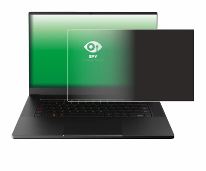 Immagine del dispositivo Razer Blade 15 Advanced 2021 con un'ampia varietà di protezioni per lo schermo.