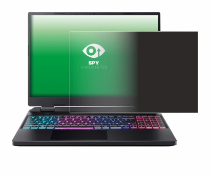Immagine del dispositivo Acer Predator Helios Neo 16 con un'ampia varietà di protezioni per lo schermo.