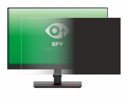 Immagine del dispositivo Lenovo ThinkVision T24i-30 23,8" con un'ampia varietà di protezioni per lo schermo.