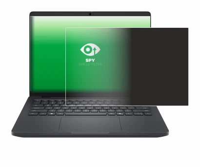 Immagine del dispositivo Dell Pro Max 14 con un'ampia varietà di protezioni per lo schermo.