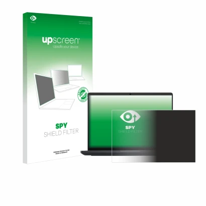 Parte frontale di una confezione del prodotto con il logo del marchio upscreen. Accanto è raffigurato il dispositivo Dell Pro