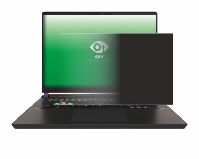 Immagine del dispositivo MSI Vector 17 HX con un'ampia varietà di protezioni per lo schermo.