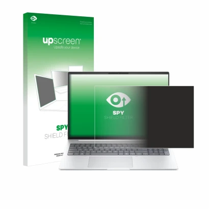 Parte frontale di una confezione del prodotto con il logo del marchio upscreen. Accanto è raffigurato il dispositivo HP EliteB