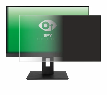 Immagine del dispositivo ASUS BE24EQSB con un'ampia varietà di protezioni per lo schermo.