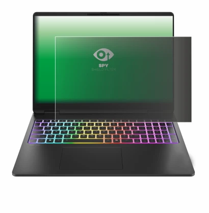 Immagine del dispositivo HP HyperX OMEN MAX 16 con un'ampia varietà di protezioni per lo schermo.