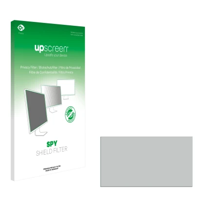 Parte frontale di una confezione del prodotto con il logo del marchio upscreen. Accanto si trova la protezione per lo schermo