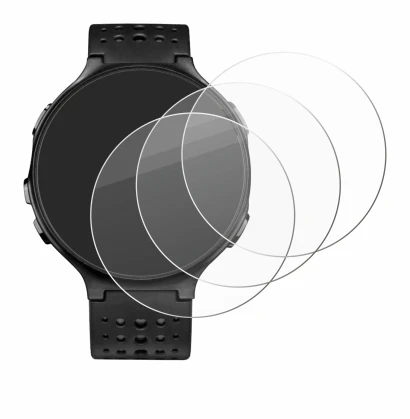 Immagine del dispositivo Garmin Forerunner 235 con un'ampia varietà di protezioni per lo schermo.