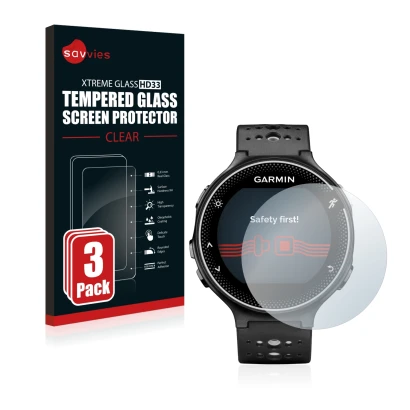 Parte frontale di una confezione del prodotto con il logo del marchio Savvies. Accanto è raffigurato il dispositivo Garmin For