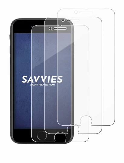 Immagine del dispositivo Apple iPhone SE 2 2020 con un'ampia varietà di protezioni per lo schermo.