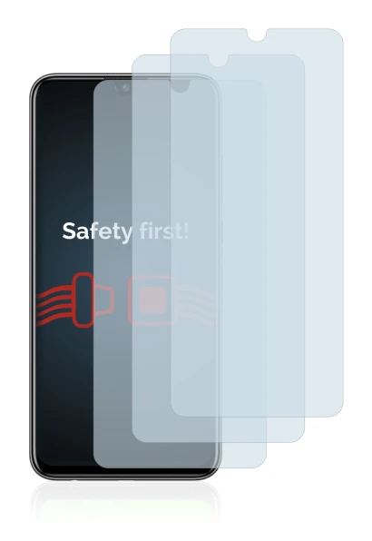 Immagine del dispositivo Huawei P smart 2020 con un'ampia varietà di protezioni per lo schermo.