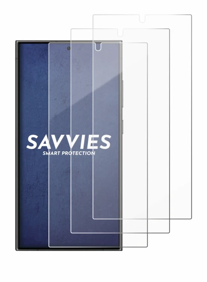 Immagine del dispositivo Samsung Galaxy S24 Ultra con un'ampia varietà di protezioni per lo schermo.