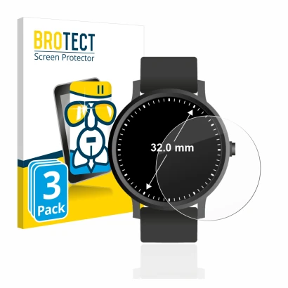 Parte frontale di una confezione del prodotto con il logo del marchio BROTECT. Accanto è raffigurato il dispositivo Orologi (C