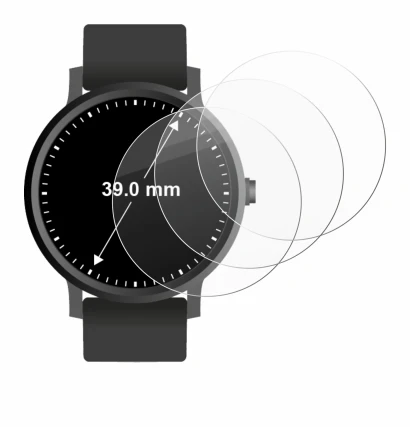 Immagine del dispositivo Orologi (Circolare, ø: 39 mm) con un'ampia varietà di protezioni per lo schermo.