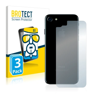 Parte frontale di una confezione del prodotto con il logo del marchio BROTECT. Accanto è raffigurato il dispositivo Apple iPho