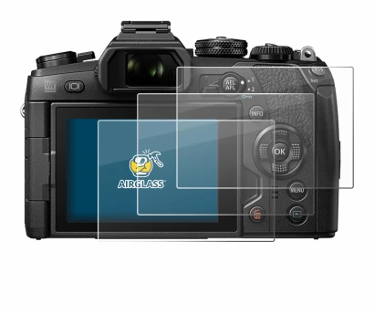 Immagine del dispositivo Olympus OM-D E-M1 Mark II con un'ampia varietà di protezioni per lo schermo.