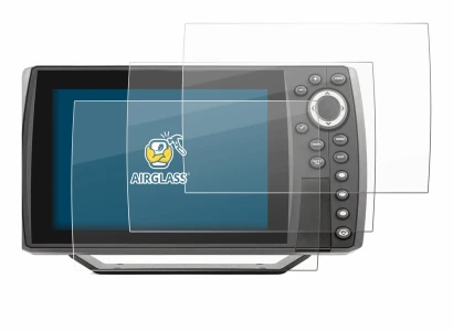 Immagine del dispositivo Humminbird Helix 7 con un'ampia varietà di protezioni per lo schermo.