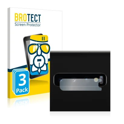 Parte frontale di una confezione del prodotto con il logo del marchio BROTECT. Accanto è raffigurato il dispositivo Samsung Ga