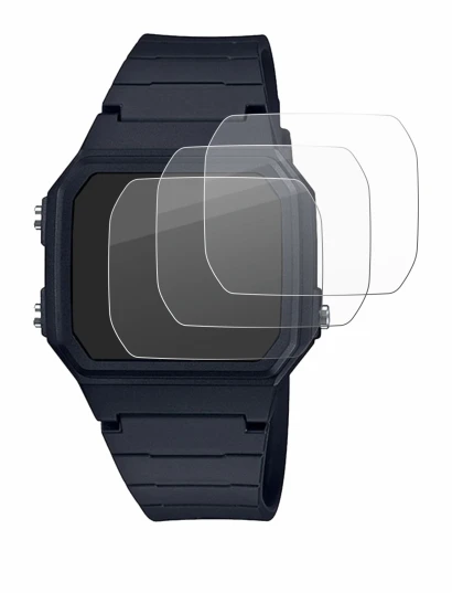 Immagine del dispositivo Casio Unisex F-91W con un'ampia varietà di protezioni per lo schermo.