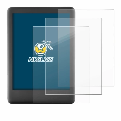 Immagine del dispositivo Amazon Kindle 2019 (10a Gen.) con un'ampia varietà di protezioni per lo schermo.