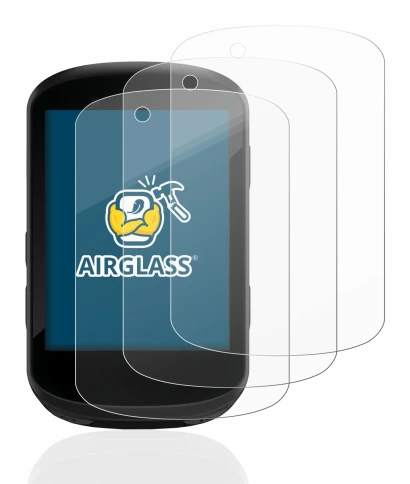 Immagine del dispositivo Garmin Edge 530 con un'ampia varietà di protezioni per lo schermo.