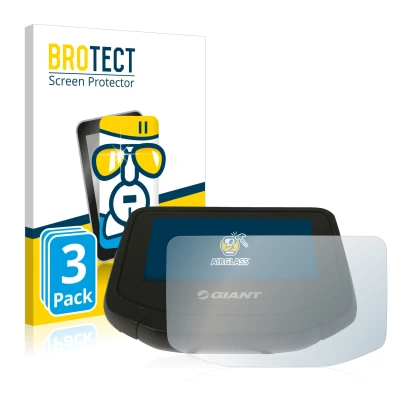 Parte frontale di una confezione del prodotto con il logo del marchio BROTECT. Accanto è raffigurato il dispositivo Giant Ride