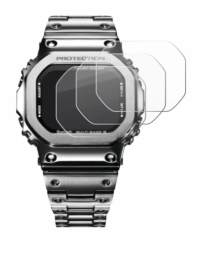 Immagine del dispositivo Casio G-Shock GMW-B5000D-1ER con un'ampia varietà di protezioni per lo schermo.