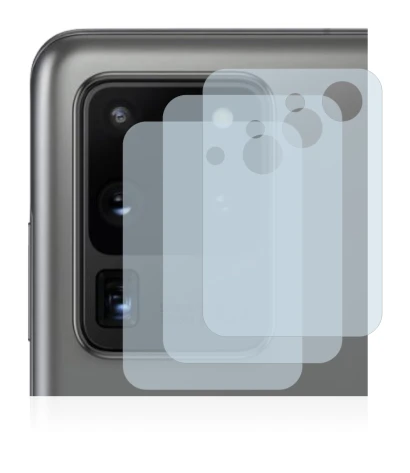 Immagine del dispositivo Samsung Galaxy S20 Ultra (SOLO Fotocamera) con un'ampia varietà di protezioni per lo schermo.