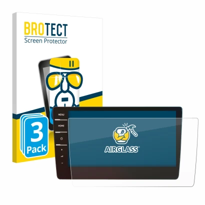 Parte frontale di una confezione del prodotto con il logo del marchio BROTECT. Accanto è raffigurato il dispositivo Volkswagen