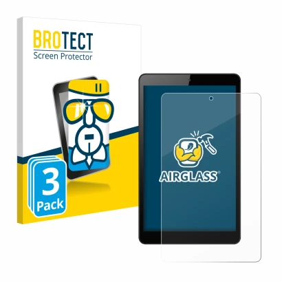 Parte frontale di una confezione del prodotto con il logo del marchio BROTECT. Accanto è raffigurato il dispositivo Huawei Med