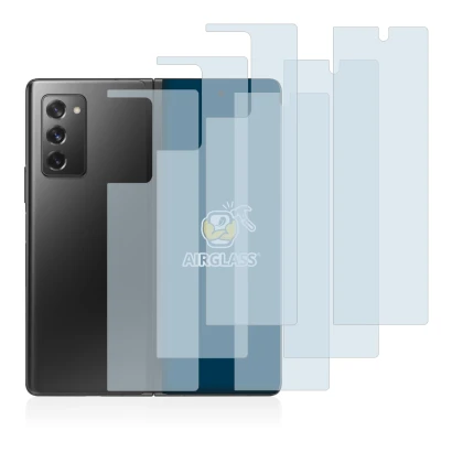 Immagine del dispositivo Samsung Galaxy Z Fold 2 5G (Fronte+Retro) con un'ampia varietà di protezioni per lo schermo.