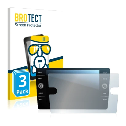 Parte frontale di una confezione del prodotto con il logo del marchio BROTECT. Accanto è raffigurato il dispositivo Volkswagen