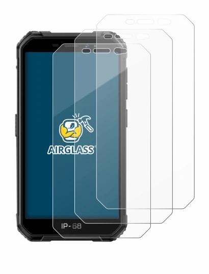 Immagine del dispositivo Ulefone Armor X6 con un'ampia varietà di protezioni per lo schermo.