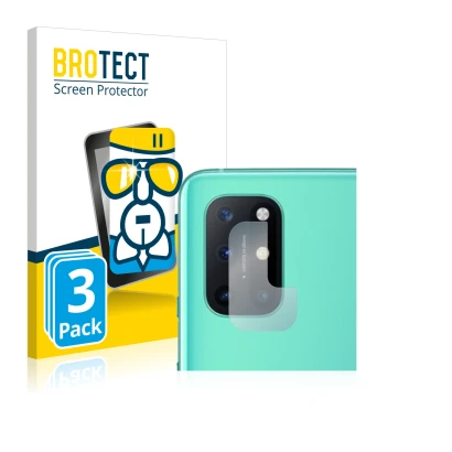 Parte frontale di una confezione del prodotto con il logo del marchio BROTECT. Accanto è raffigurato il dispositivo OnePlus 8T