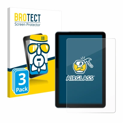 Parte frontale di una confezione del prodotto con il logo del marchio BROTECT. Accanto è raffigurato il dispositivo Lenovo Ide