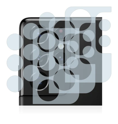 Immagine del dispositivo Samsung Galaxy S21 Ultra 5G (SOLO Fotocamera) con un'ampia varietà di protezioni per lo schermo.