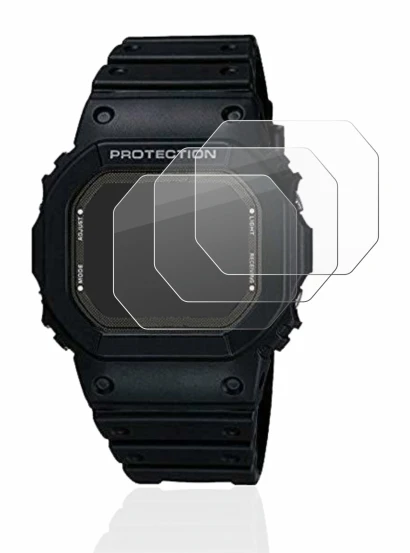 Immagine del dispositivo Casio G-Shock GW-5000-1JF con un'ampia varietà di protezioni per lo schermo.