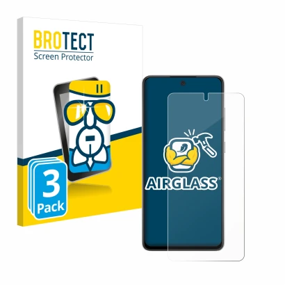 Parte frontale di una confezione del prodotto con il logo del marchio BROTECT. Accanto è raffigurato il dispositivo Samsung Ga