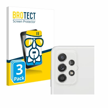 Parte frontale di una confezione del prodotto con il logo del marchio BROTECT. Accanto è raffigurato il dispositivo Samsung Ga